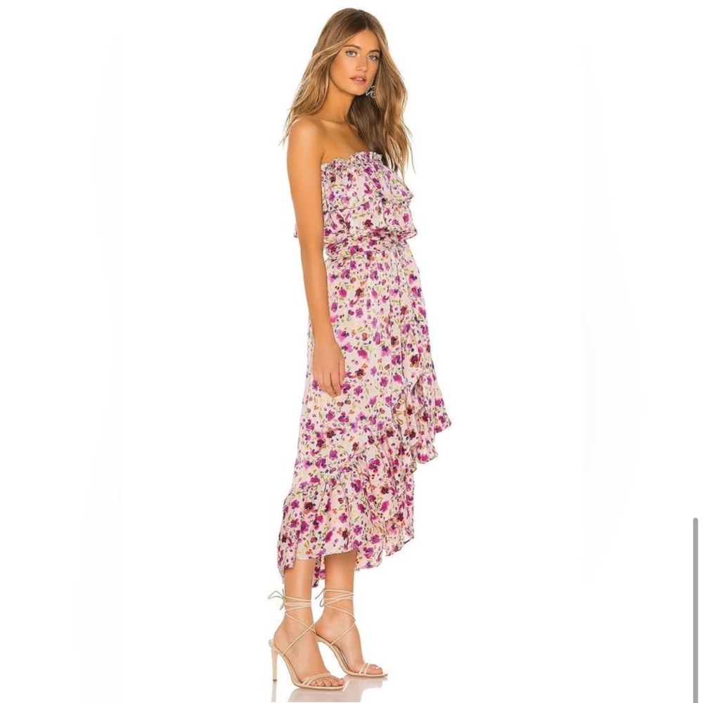 Misa Los Angeles Sabella Dress in Fuchsia Floral Size XS